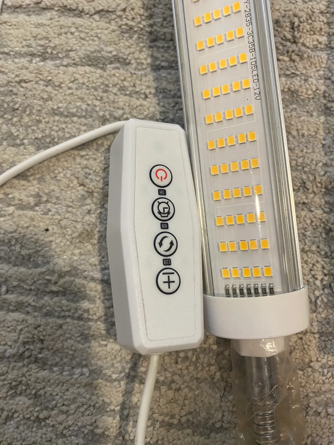 Triple Gooseneck LED Grow Light with dimmer and timer image indicator(2)