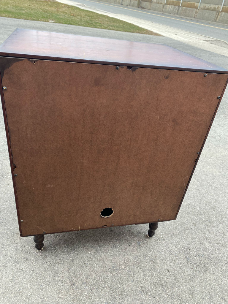 Dark Wood Cabinet with Two Doors - photo 2