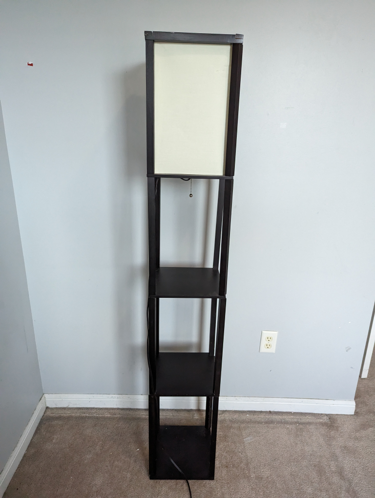 Floor Lamp with Shelving