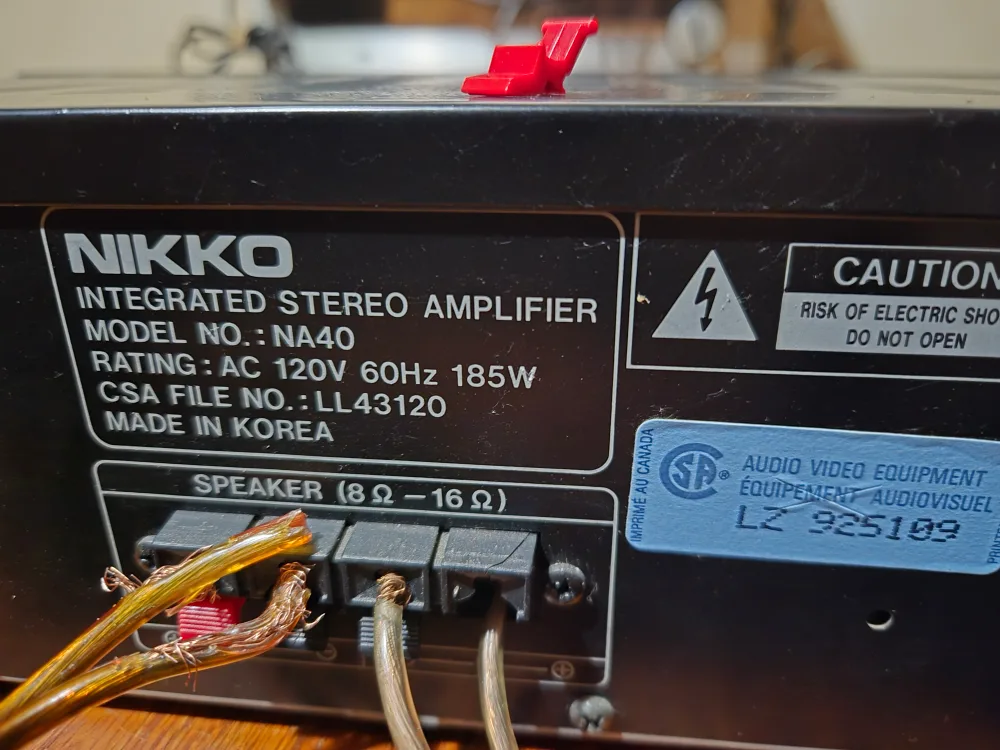Vintage Nikko Stereo System - Amplifier tuner image indicator(3)