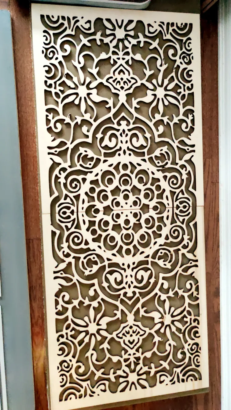 Intricate Laser-Cut Wooden Panel thumbnail