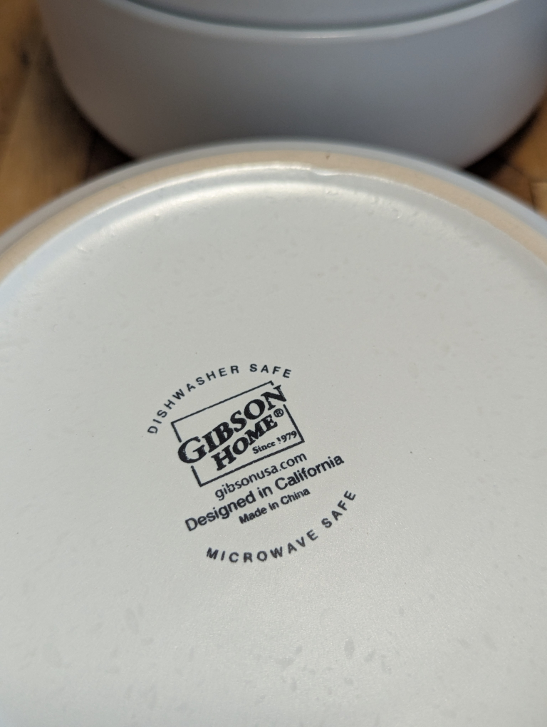 4 PCs set Gibson home lava stoneware bowls - photo 2