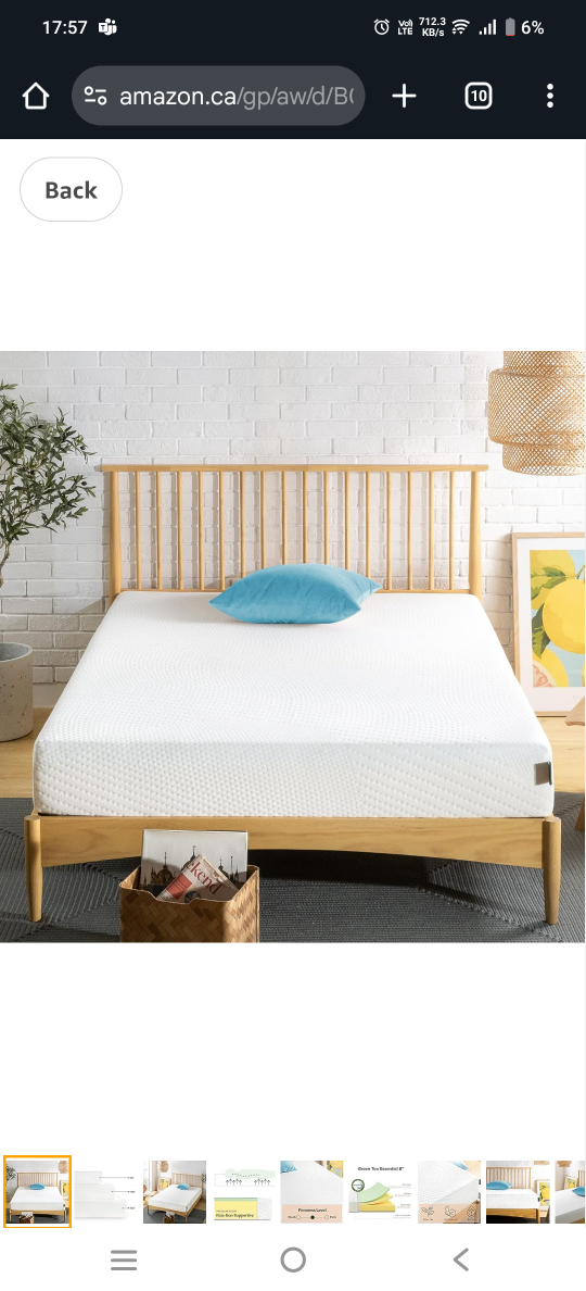 Zinus Queen Mattress, 8 Inch Foam Mattress