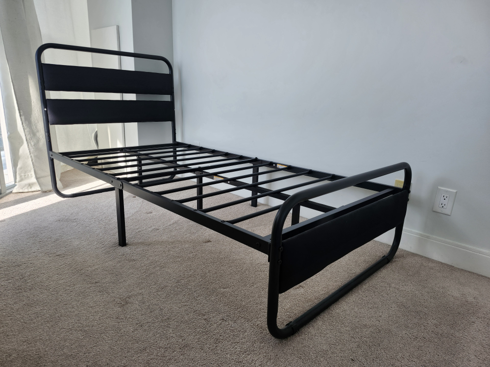 Black Metal Twin Bed Frame