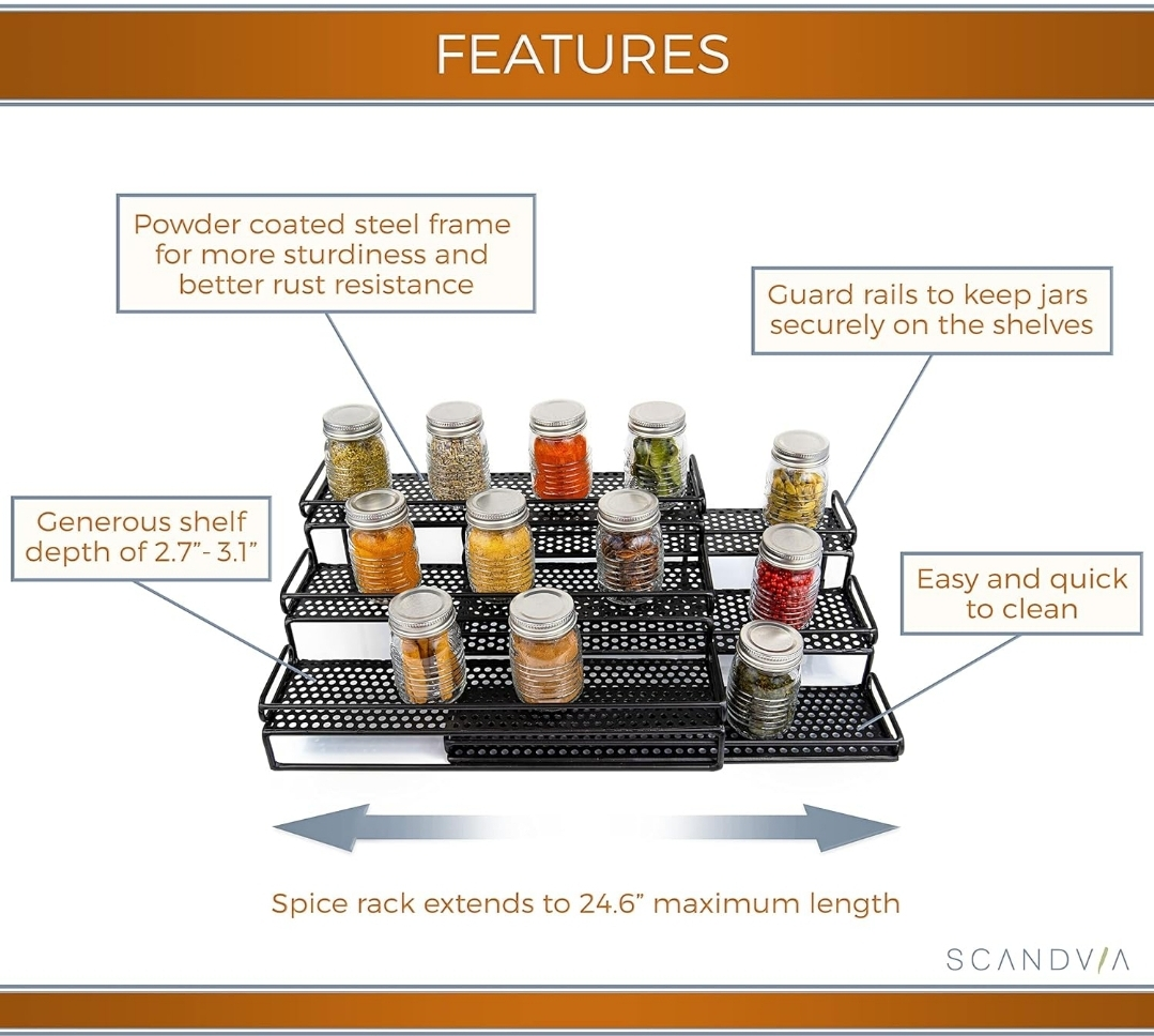 Brand New Scandvia 3-Tier Spice Rack Organizer - photo 2