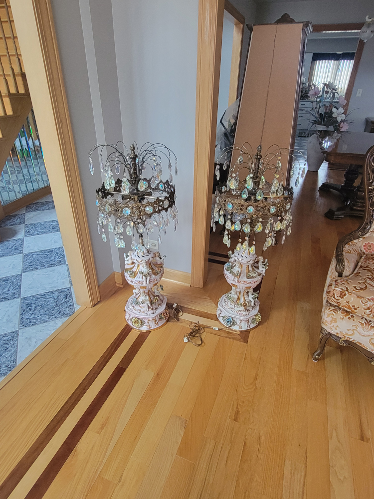 Italian accent capodemonte reproduction lamps - photo 3