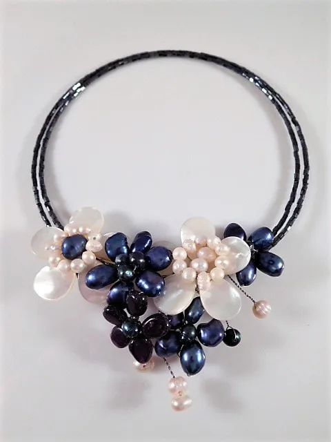 NEW Elegant Pearl Necklace and Bracelet Set image indicator(5)