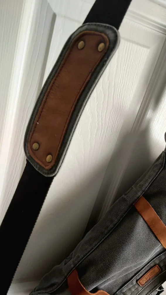 Vintage-Style Canvas Messenger Bag 🧡 image indicator(2)