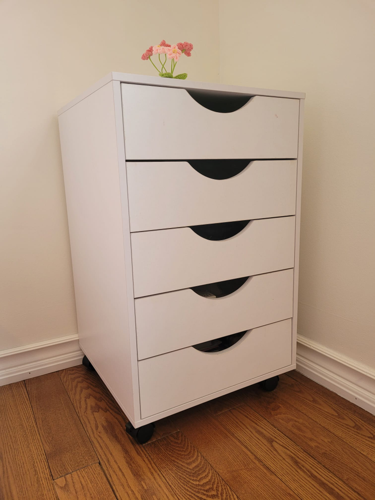 White 5-Drawer Mobile Craft Organizer - photo 2