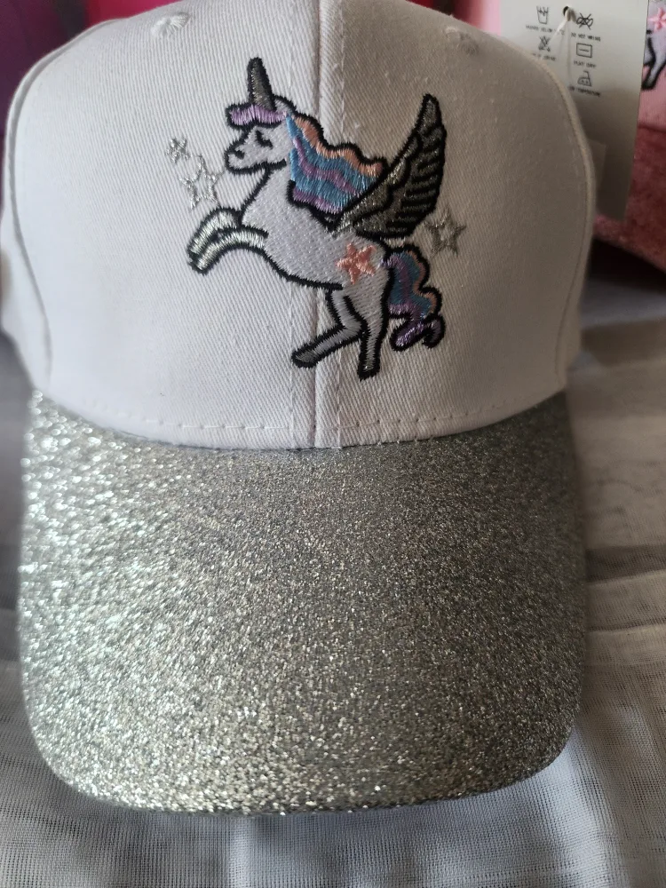 Kids Unicorn Glitter Baseball Cap image indicator(3)