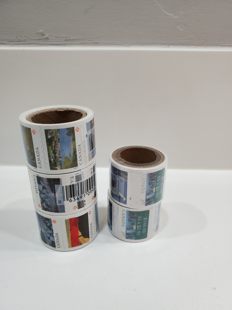 Canadian permanent stamp roll ( 100 stamps per roll)
