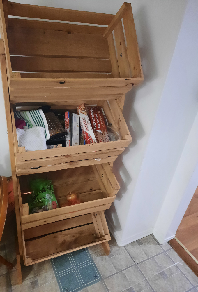 Wooden Crate Organizer