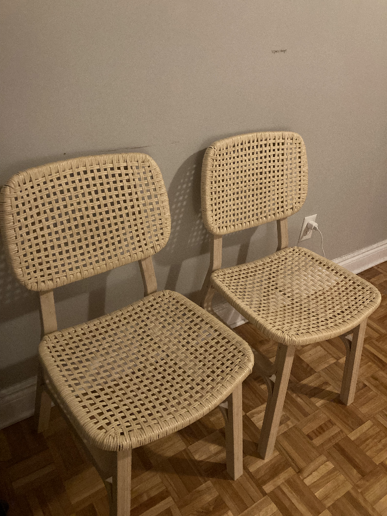 Set of two Rattan Chairs