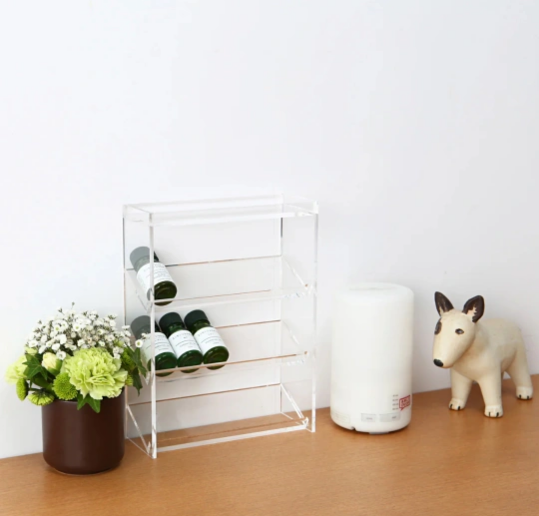 Acrylic 3 Shelf Storage Stand