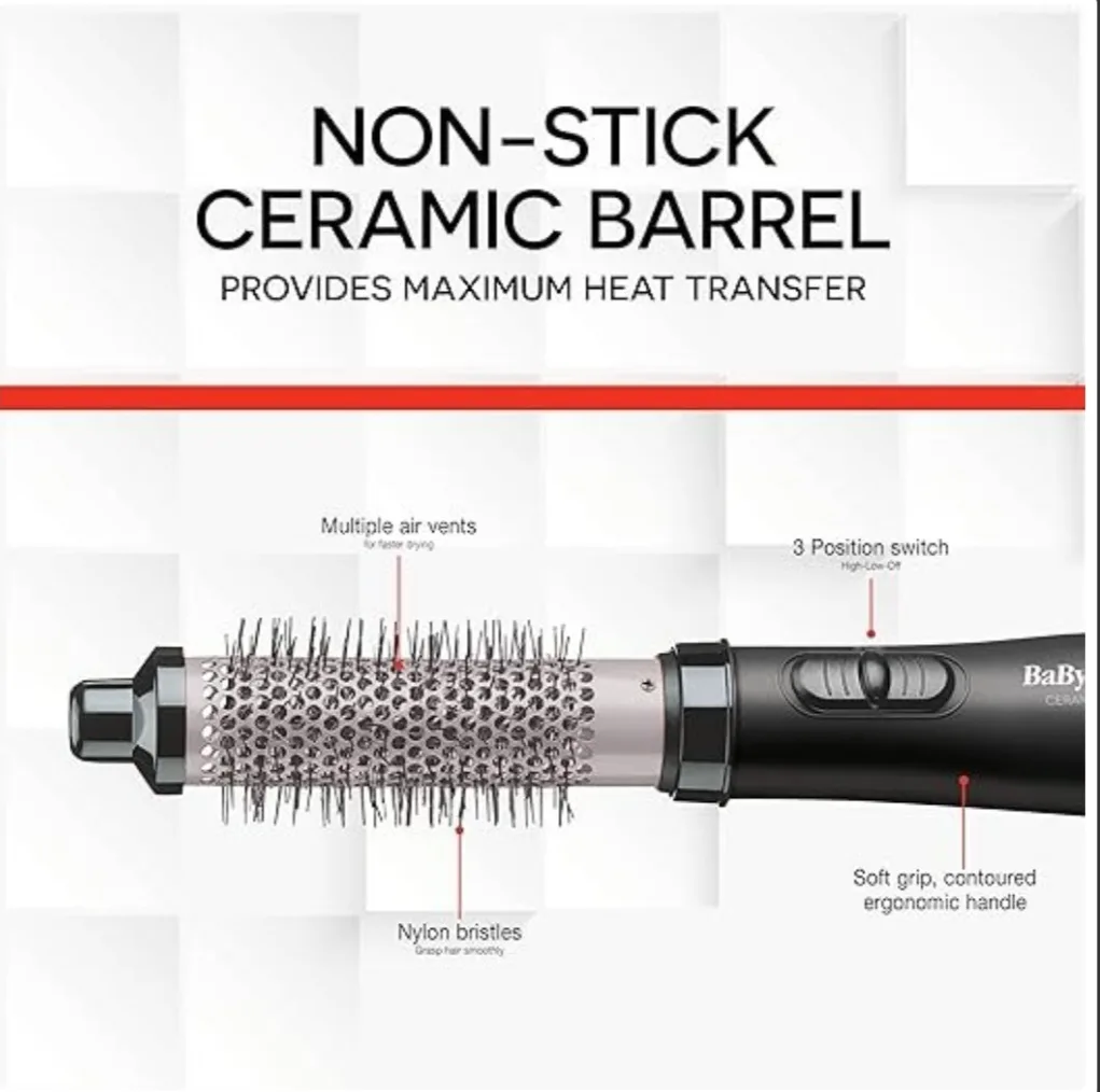 BabylissPRO Ceramix Xtreme Hot Air Brush image indicator(2)