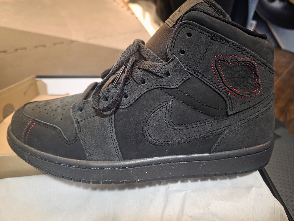 Air Jordan 1 Mid SE Craft - Dark Smoke Grey/Black - photo 5