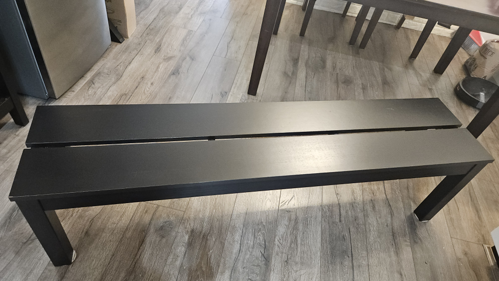 Black IKEA Dining Bench - photo 2