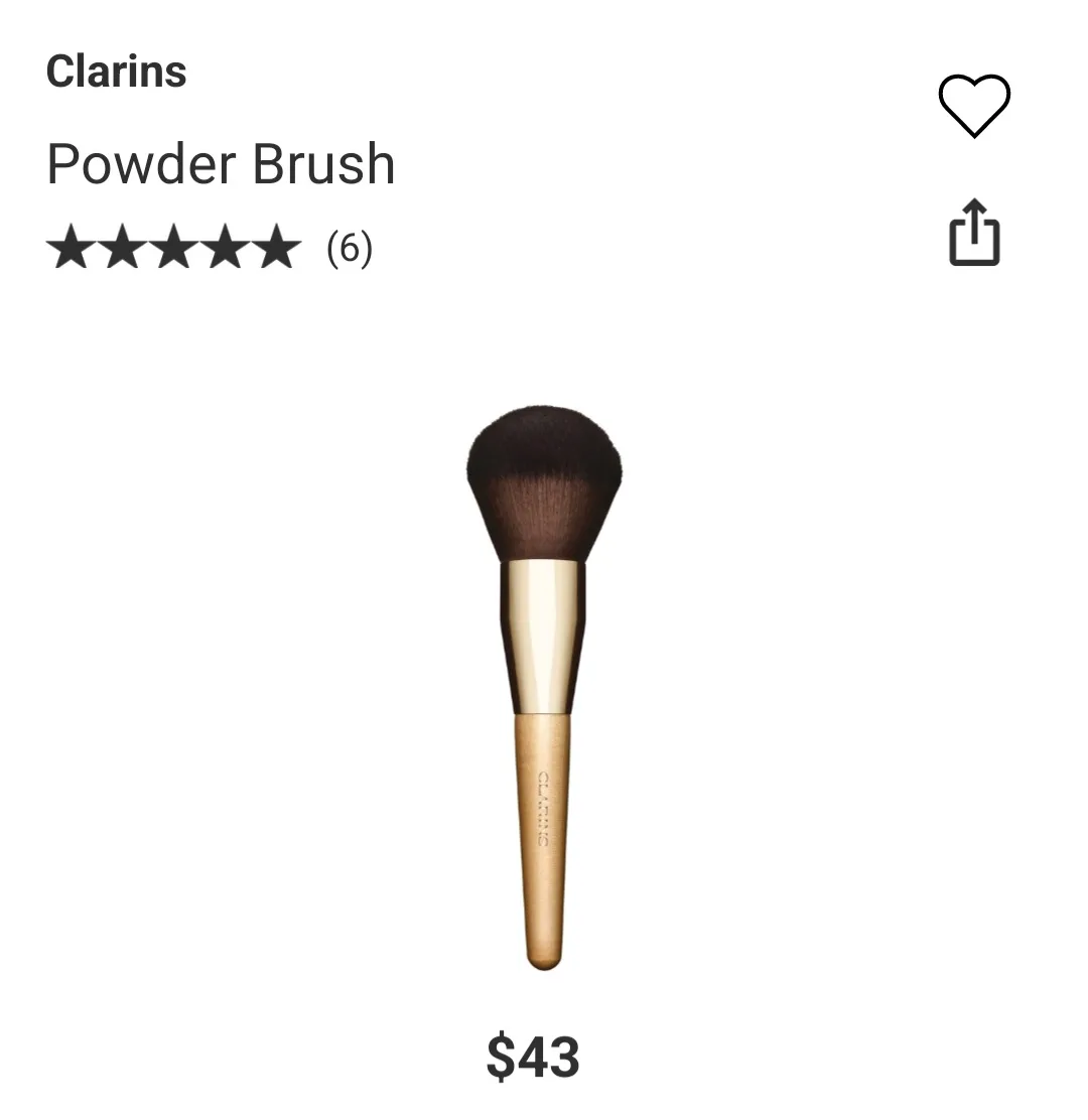Price for all. Clarins Powder Brush & Foundation Brush image indicator(3)