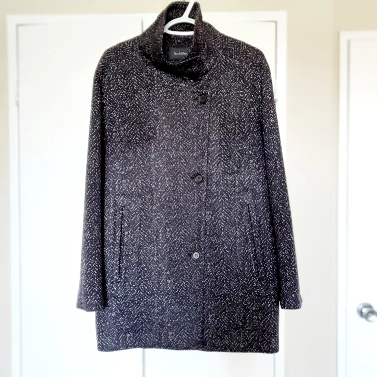 🧡 Le Chateau Women's Tweed Coat image indicator(4)