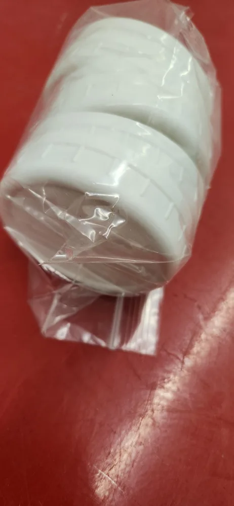 White Plastic Jar Lids - Set of 6 image indicator(2)