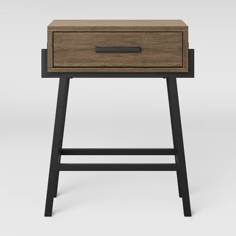 Industrial Nightstand/ Side table with Drawer