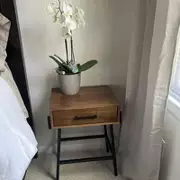 Industrial Nightstand/ Side table with Drawer - photo 3