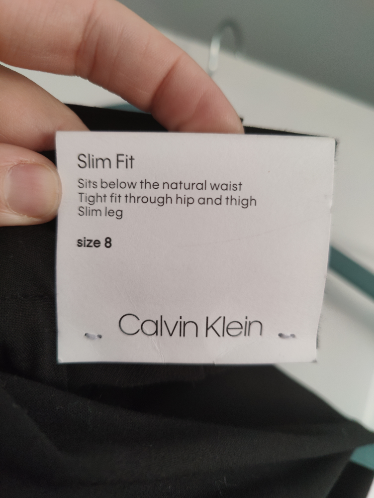 Calvin Klein Women's Size 8 Black Slim Fit Trousers - photo 2