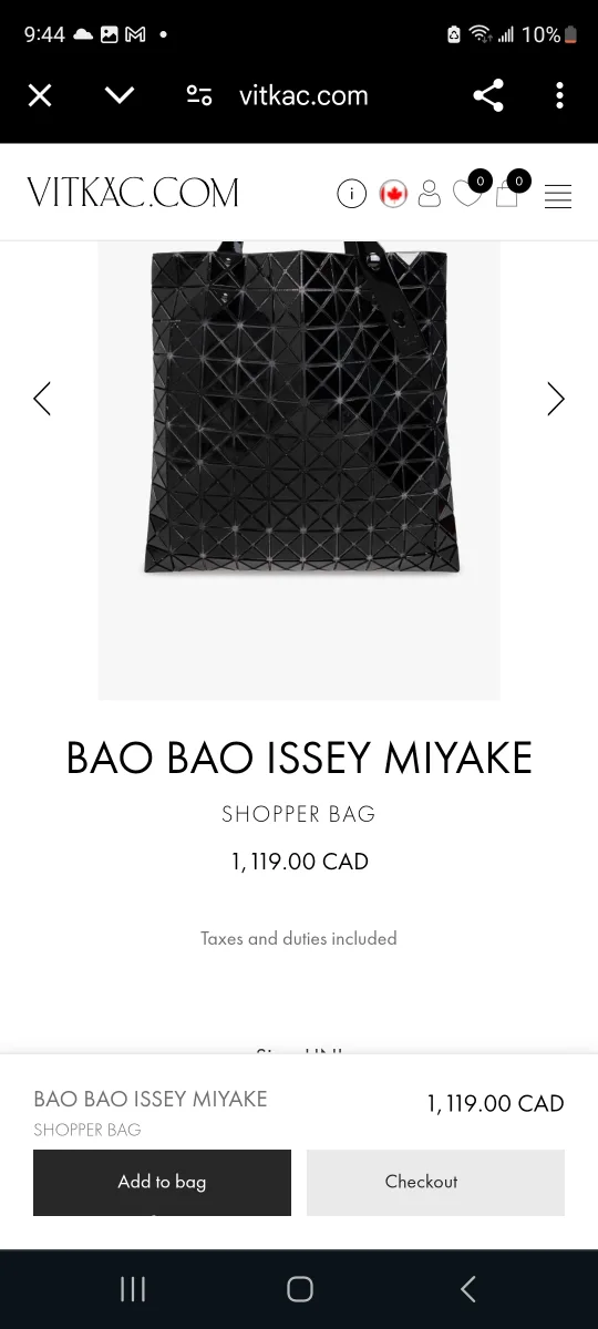 Bao Bao Issey Miyake Prism Black Tote Bag image indicator(5)