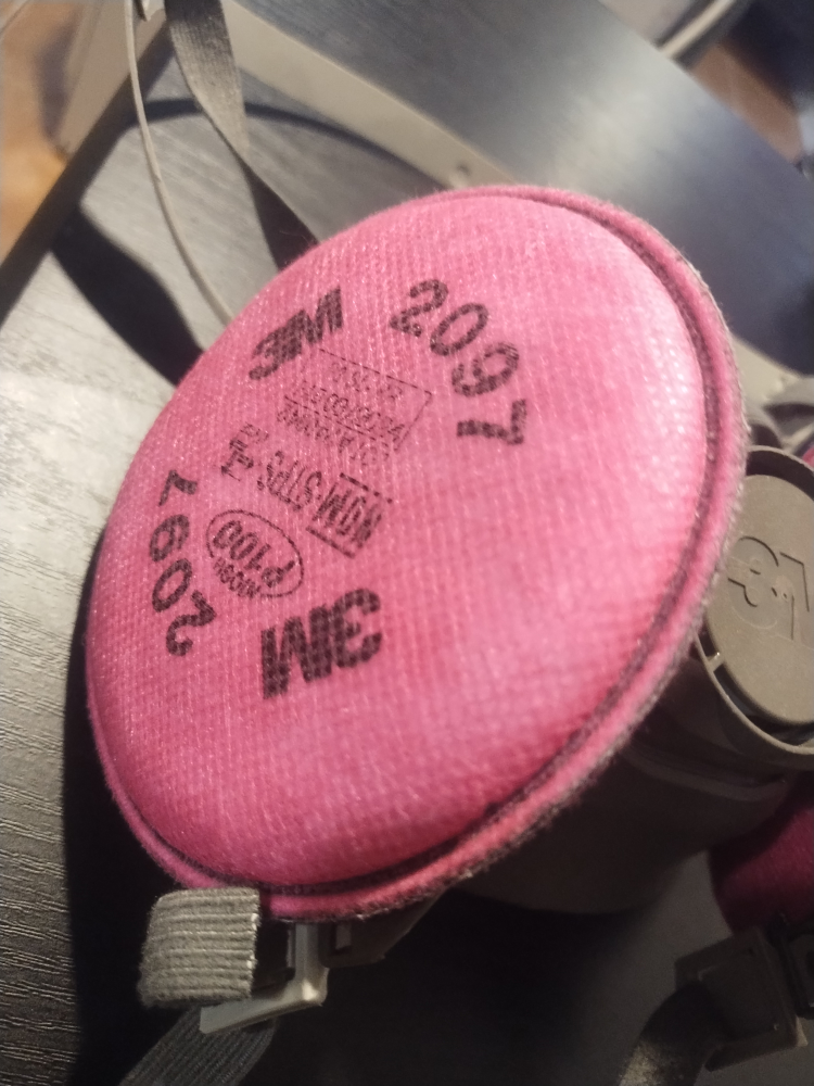 3M 6000 Series Respirator with 2097 Filters