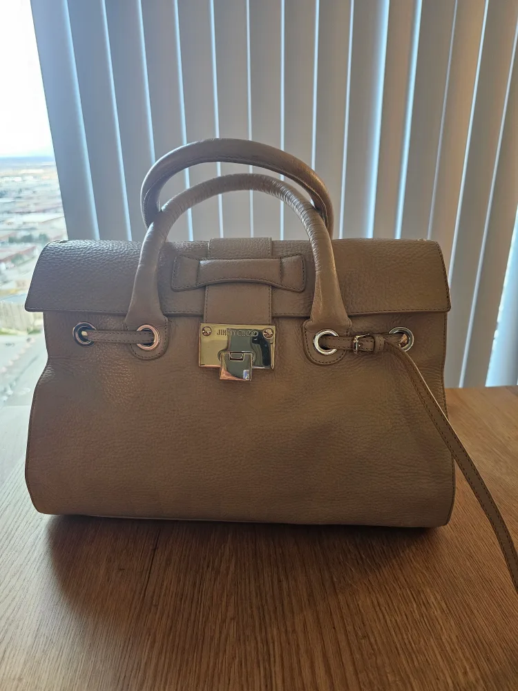 Jimmy Choo Beige Leather Handbag thumbnail