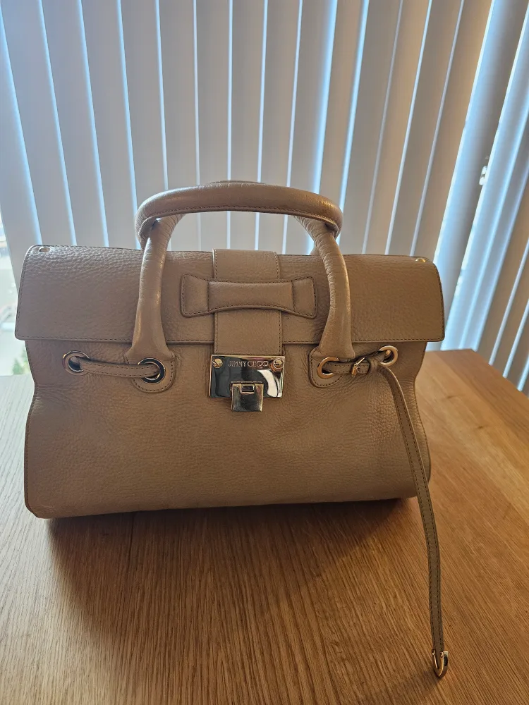 Jimmy Choo Beige Leather Handbag image indicator(8)