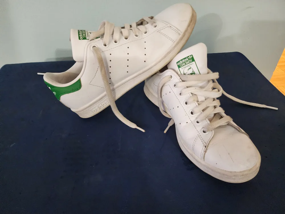 Adidas Stan Smith Sneakers - White with Green Accents thumbnail
