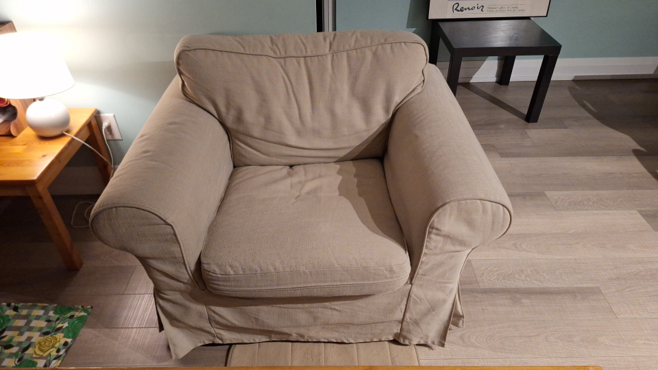 Beige Armchair Slipcover single sofa