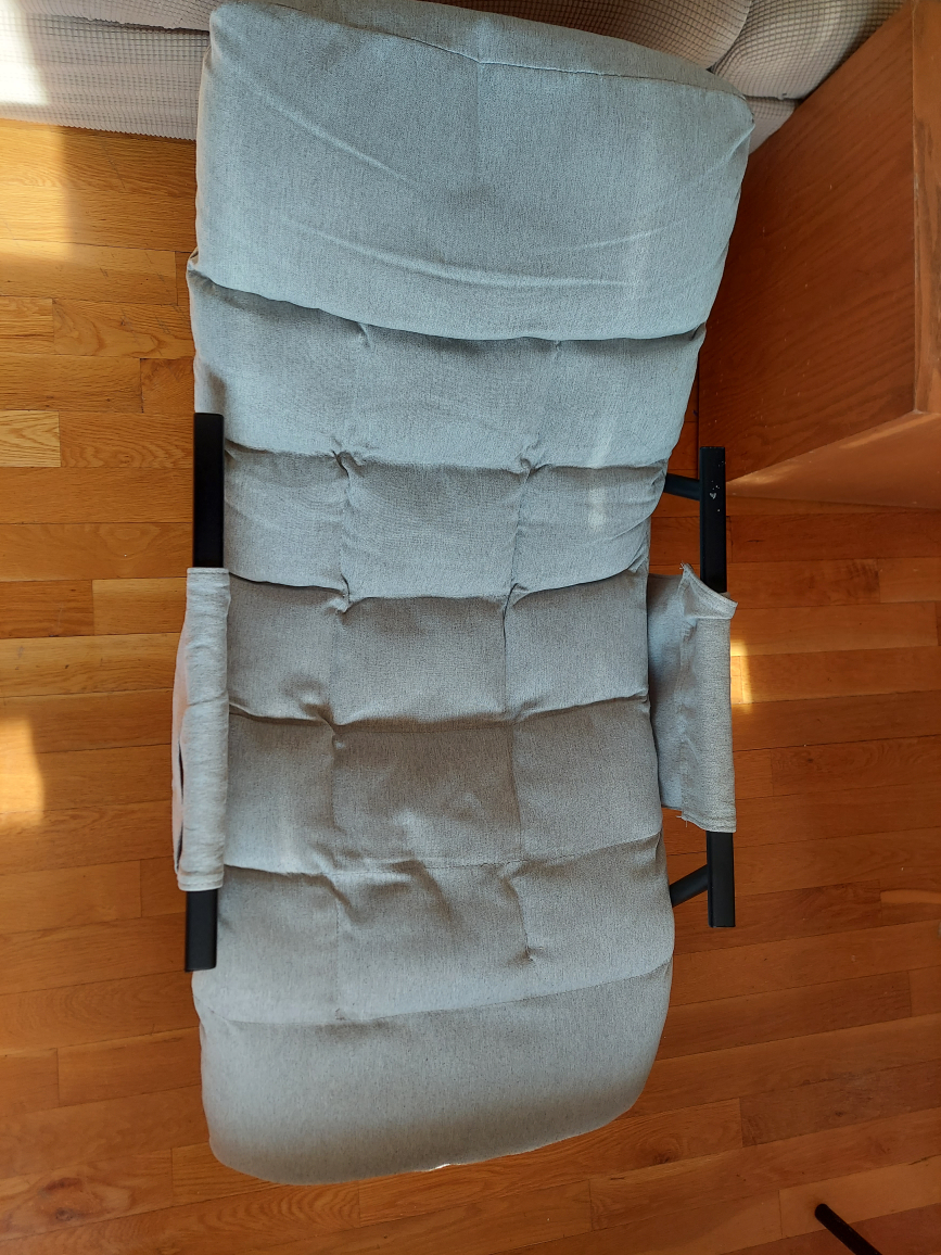 Gray Rocking Recliner Chair - photo 2