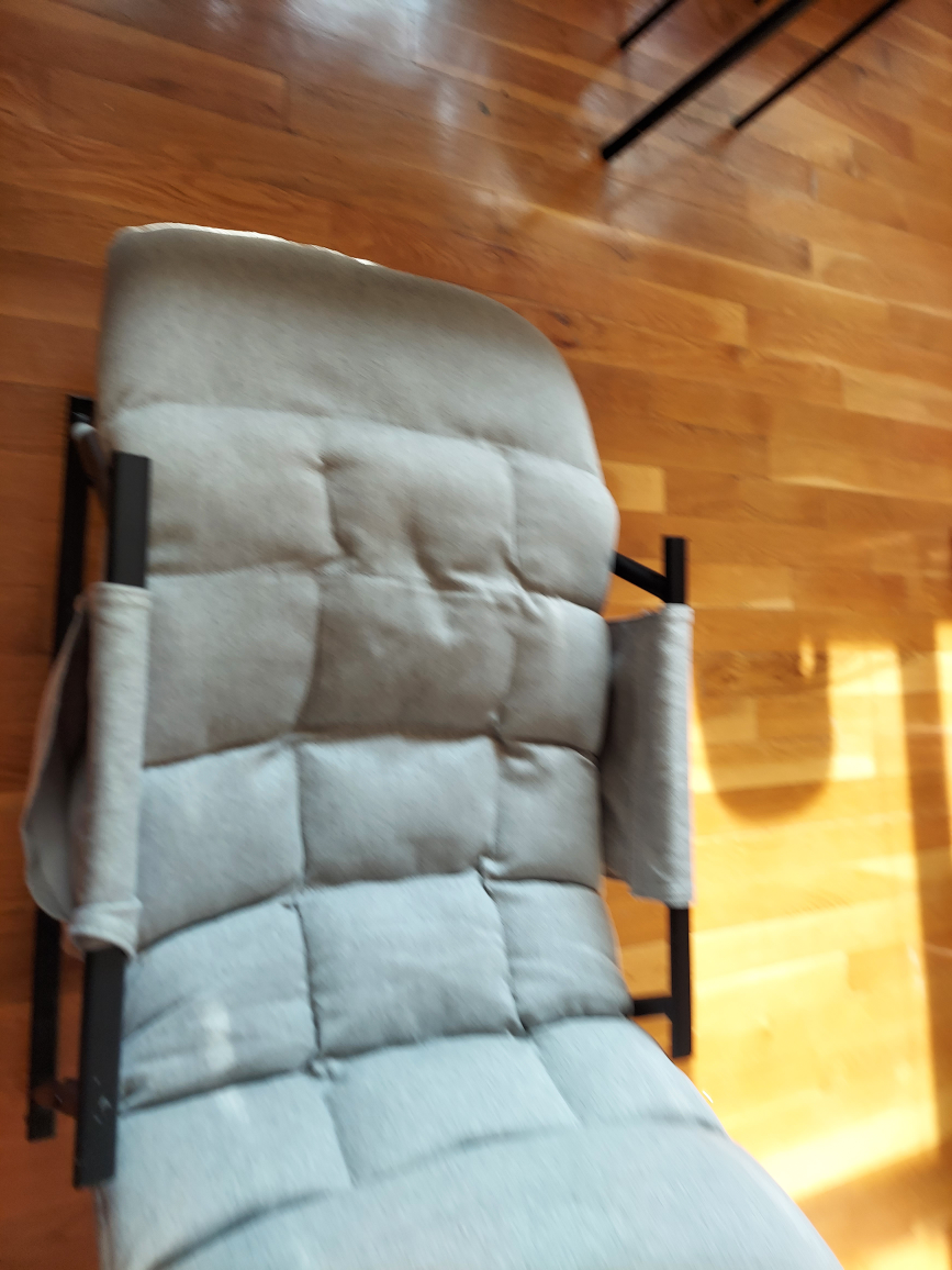 Gray Rocking Recliner Chair - photo 3