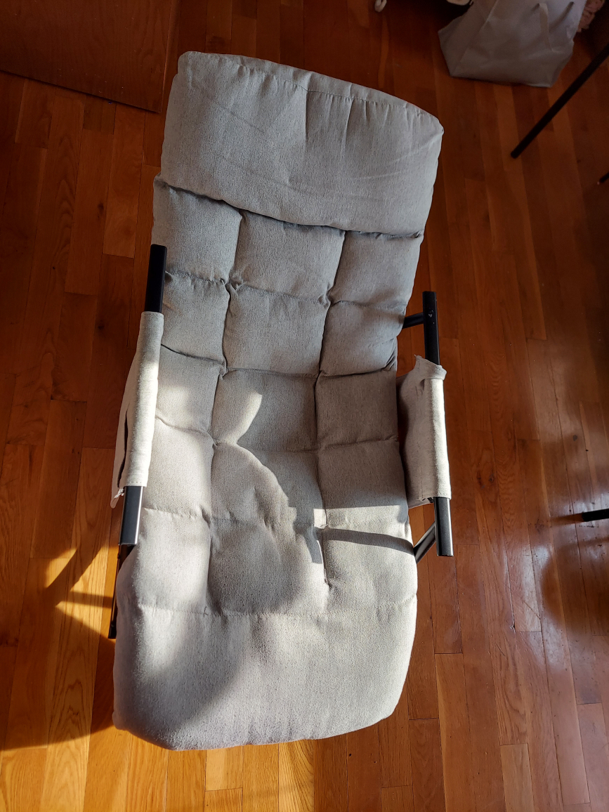 Gray Rocking Recliner Chair - photo 4