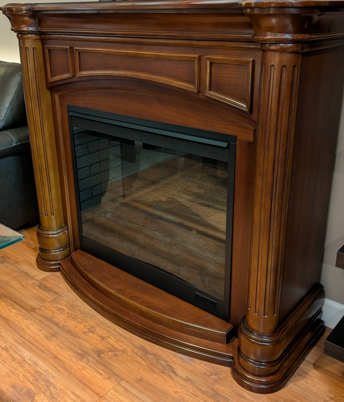 Dimplex Belvedere Walnut Mantel Fireplace