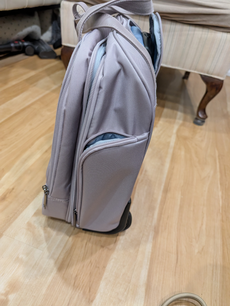 EMPISIGN Rolling Laptop Bag Grey Pink - photo 3