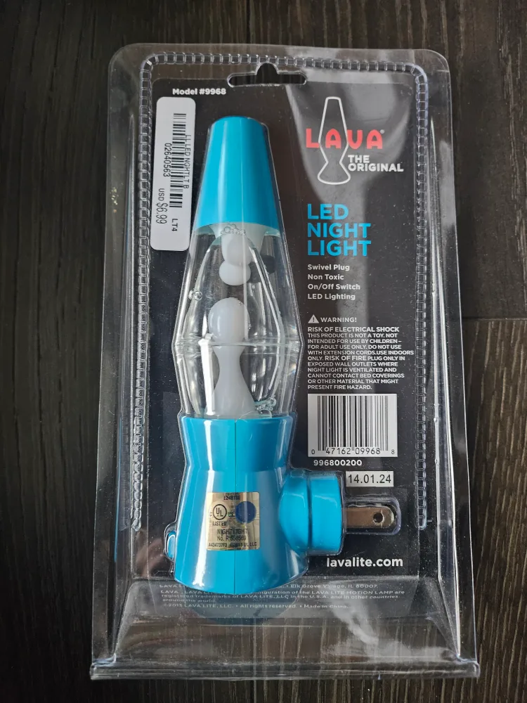 Blue mini lava lamp LED night light🧡 image indicator(2)