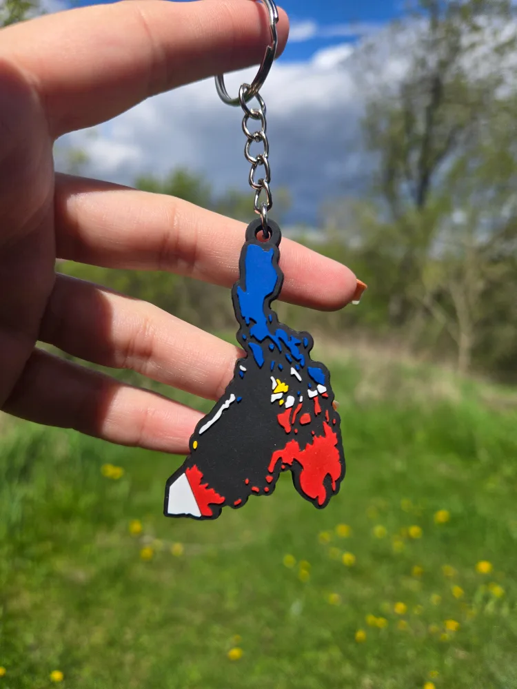 2D Country & Flag Key Charm, Double Sided image indicator(6)