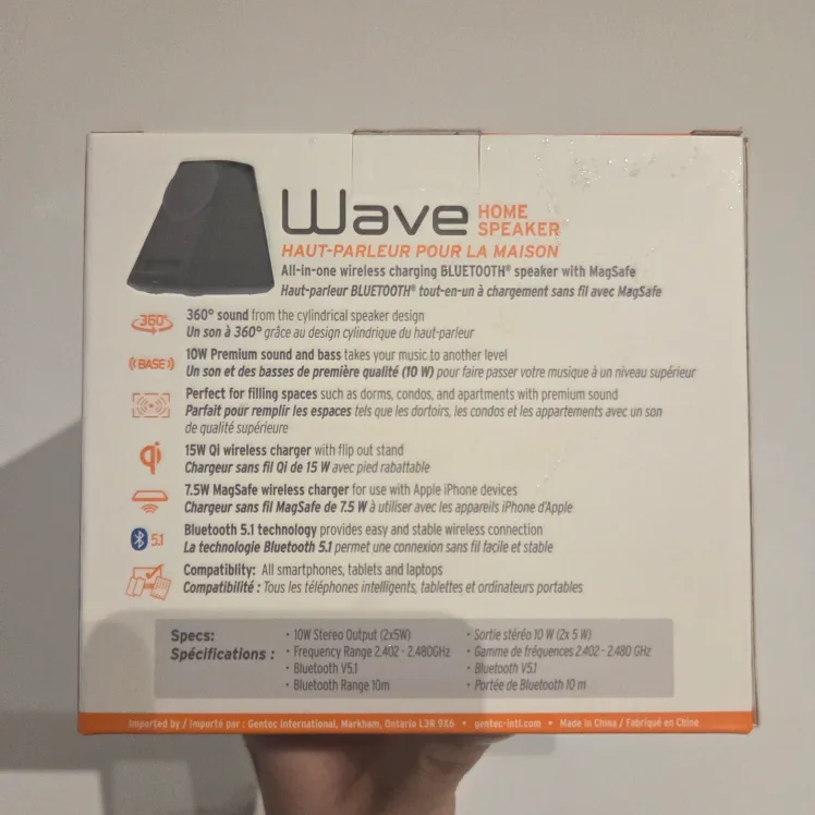 iQ Wave Home Speaker with MagSafe Wireless Charger image indicator(3)