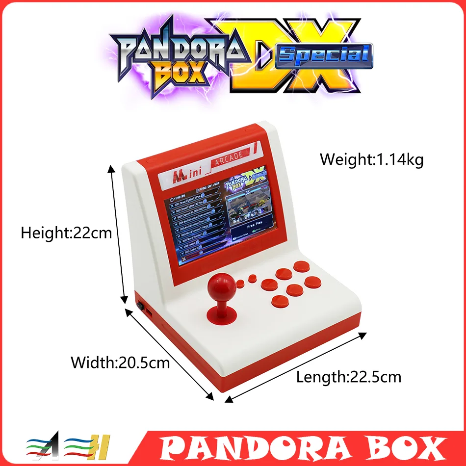 7 inch Display Mini Arcade Game Console - 3D Pandora DX image indicator(2)