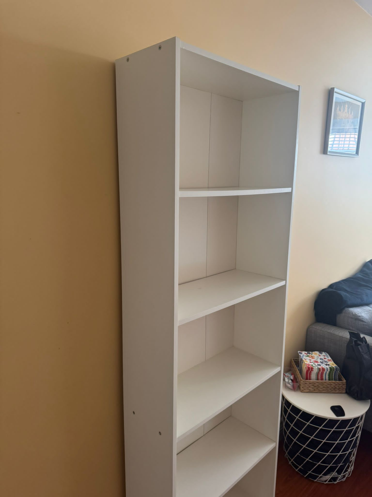 White 5-Shelf IKEA Gresby Bookcase - photo 2