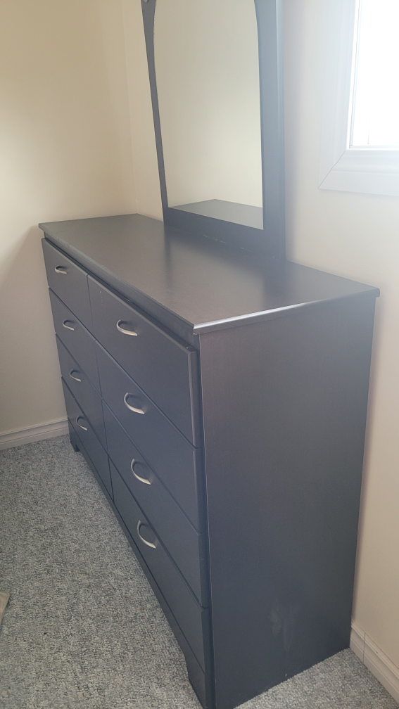 Dark brown dresser with mirror - photo 5