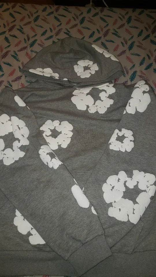 Denim Tears Grey Hoodie Medium image indicator(2)