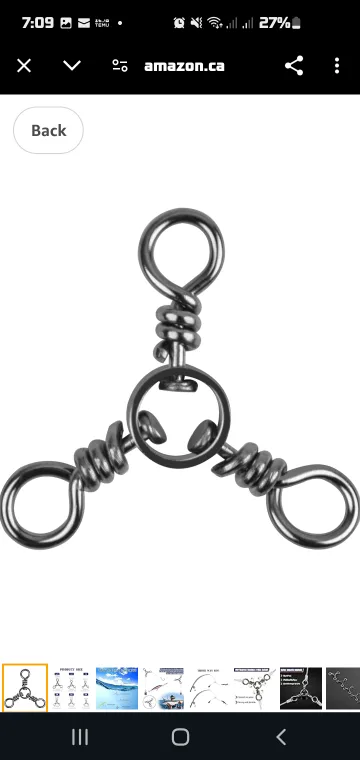 Fishing swivels, 3-way swivels, fishing connectors thumbnail