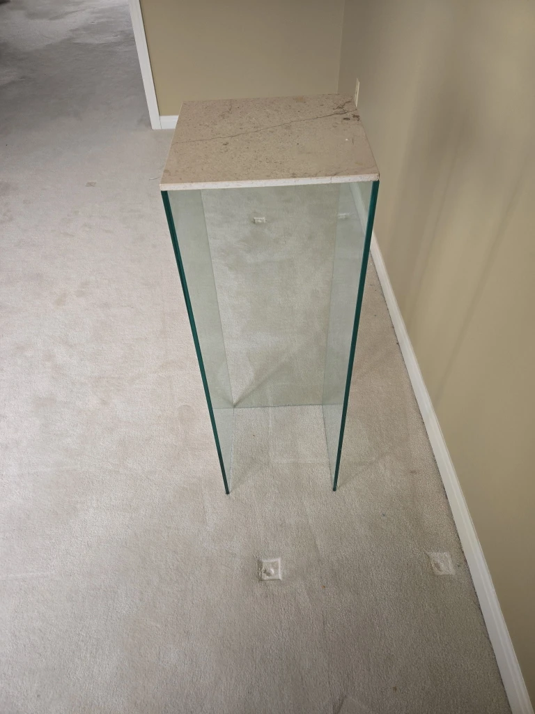 Glass Pedestal/Accent Table - photo 3