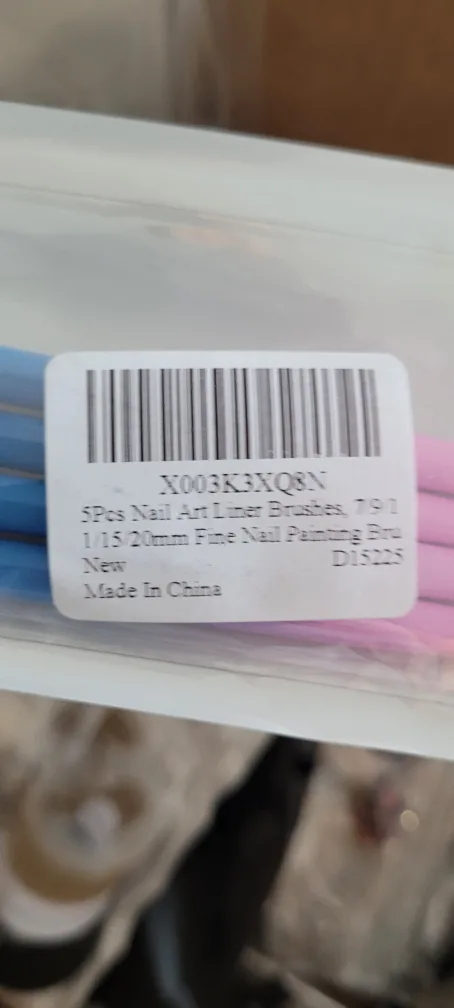 4 Pcs Nail Art Liner Brushes 1/15/20mm thumbnail