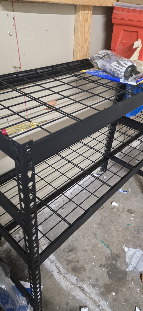 Black Metal Garage Shelving Unit - photo 2