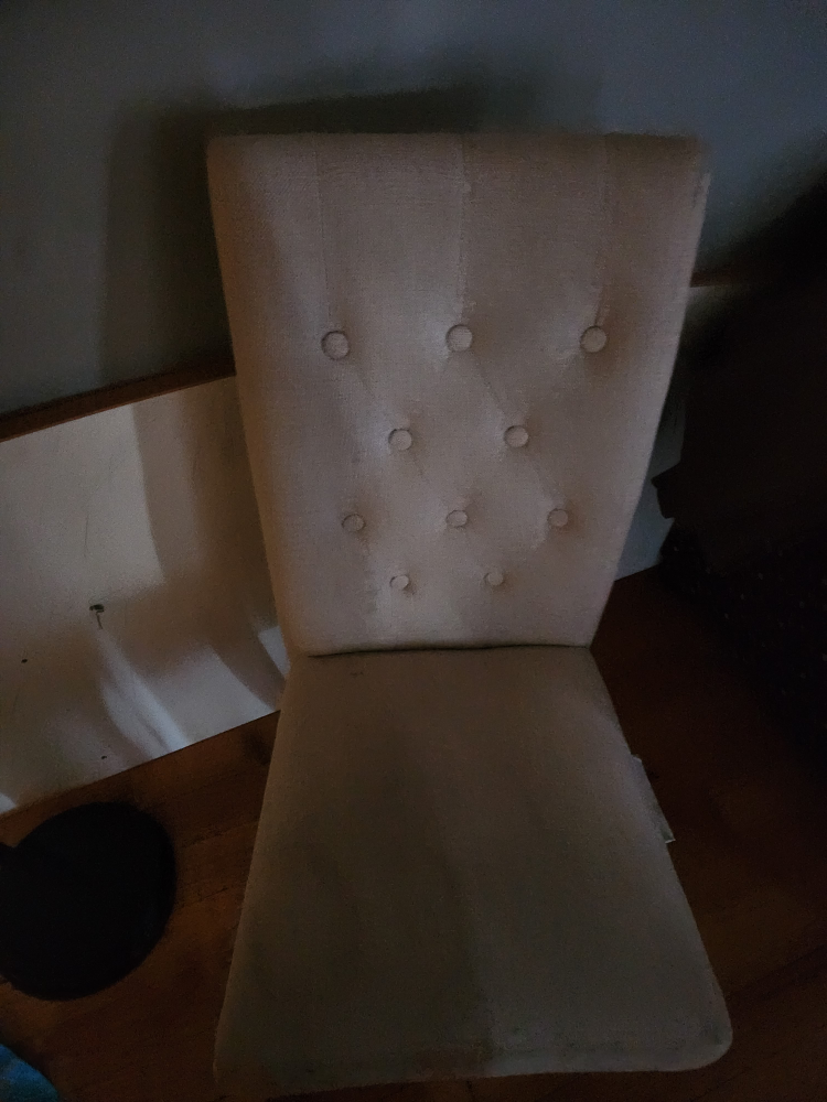 #freecycle Beige Upholstered Dining Chair